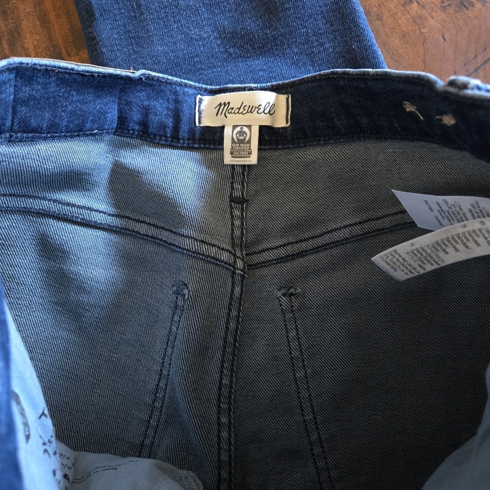 Madewell The Perfect Vintage Jeans Women's Dark Blue Stretch Denim Size 26 - Picture 8 of 12